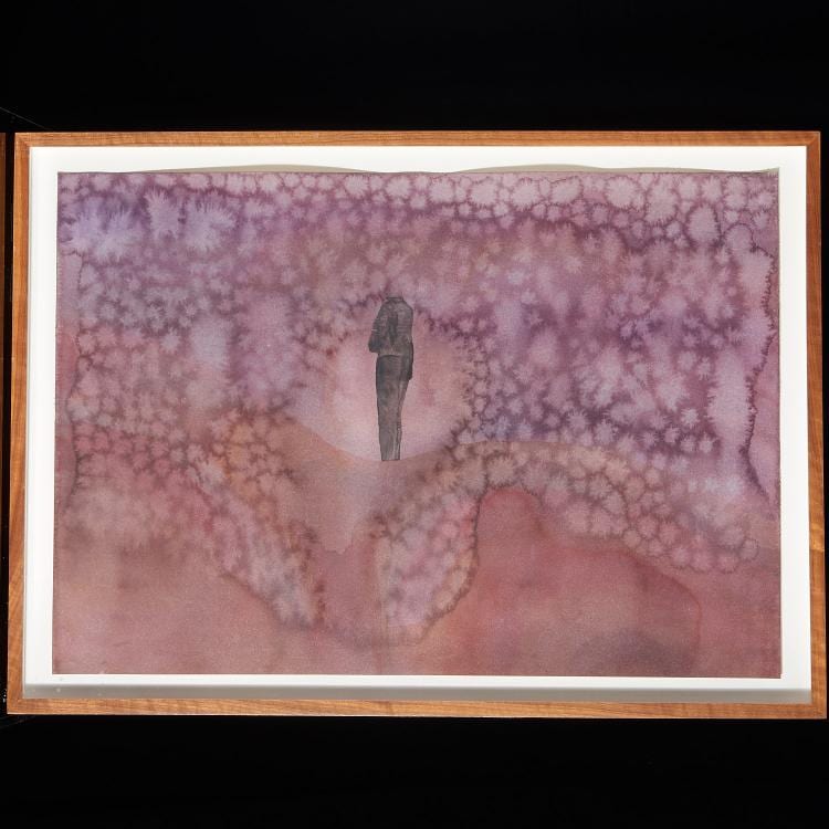 Chris Vasell comparable auction result: chris vasell vanishing figure watercolor