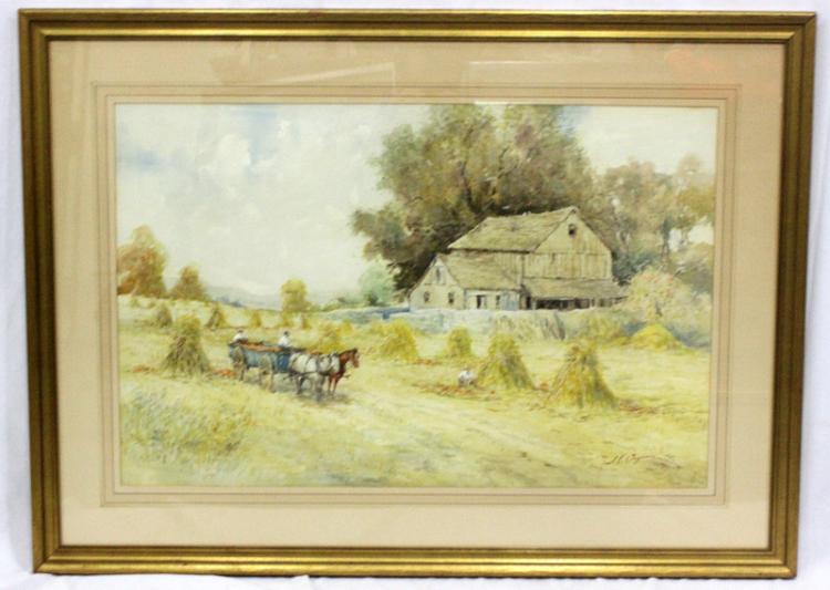 joseph c claghorn 1869 1947 original the golden harvest watercolor · Bruce Kodner Galleries · 2017-10-29 Joseph C. Claghorn comparable auction result: joseph c claghorn 1869 1947 original the golden harvest watercolor
