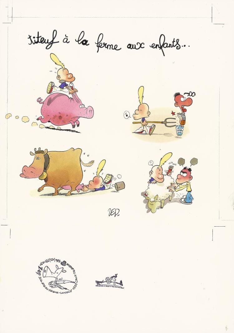 zep philippe chappuis dit n en1967 titeuf la ferme aux enfants · Artcurial · 2017-11-18 Philippe Chappuis comparable auction result: zep philippe chappuis dit n en1967 titeuf la ferme aux enfants