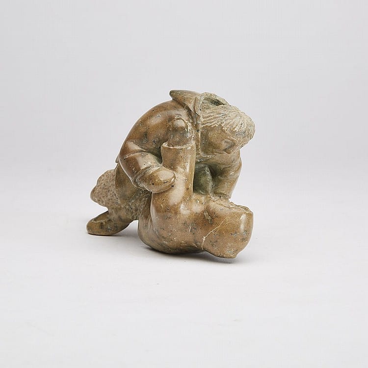 manasie akpaliapik 1955 wrestlers stone 4 x 6 x 3 in 10 2 x 15 2 x 7 6 cm · Waddington's · 2017-11-21 Manasie Akpaliapik comparable auction result: manasie akpaliapik 1955 wrestlers stone 4 x 6 x 3 in 10 2 x 15 2 x 7 6 cm