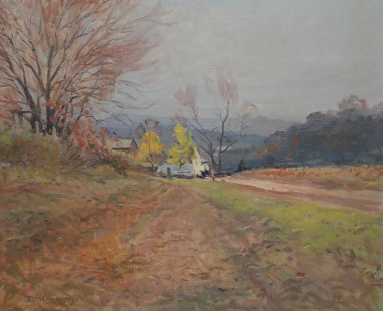 Theodore Saint-Amant Cunningham comparable auction result: theodore saint amant cunningham american 1899 1976 landscape painting open country oil on canvas signed tsa cunningham 65