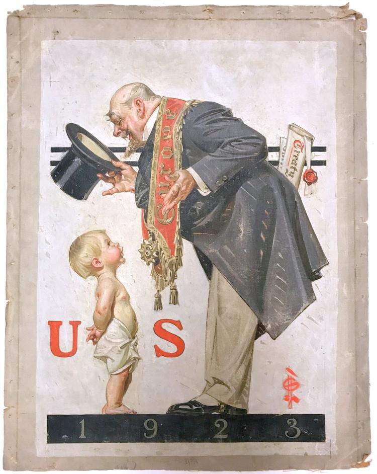 Joseph Leyendecker comparable auction result: joseph leyendecker 1874 1951 oil on canvas