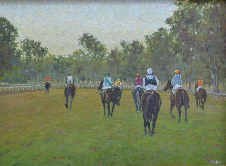 brian malt race day oil on canvas on board 36 x 49 cm · Leonard Joel · 2017-11-09 Brian Malt comparable auction result: brian malt race day oil on canvas on board 36 x 49 cm