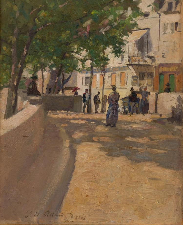 Patrick William Adam comparable auction result: patrick william adam scottish 1854 1929 sur la quai des celestines c 1910 oil on panel