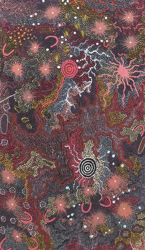 Gabriella Possum Nungarrayi comparable auction result: gabriella possum nungarrayi born 1967 grandmother s country 2008 acrylic on linen