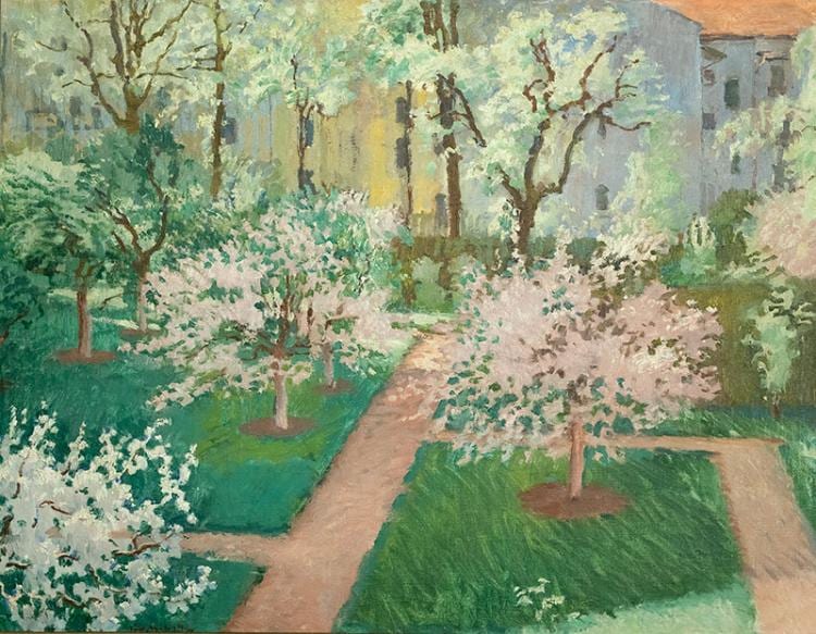 Józef Mehoffer comparable auction result: spring in a town