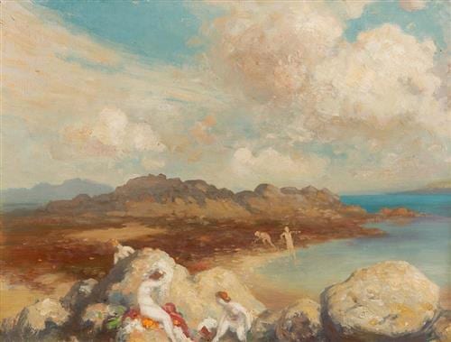 George William Russell comparable auction result: george william russell ae 1867 1935 the bathers