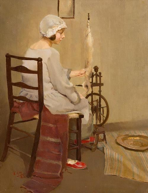 Kathleen Isabella Mackie comparable auction result: kathleen isabella mackie 1889 1996 the spinner 1923