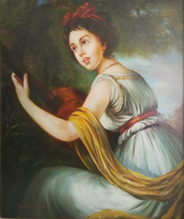 Lucien Davis comparable auction result: lucien davis o c portrait of a lady
