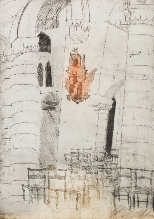Alison Neville comparable auction result: alison neville british born 1945 st bartholomew s i and ii signed and inscribed two etchings aquatint in colours 75cm x 53cm