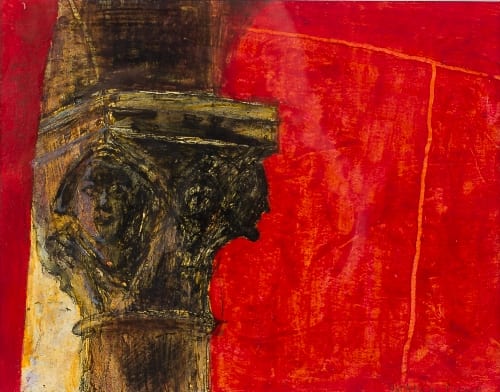 Victoria Crowe comparable auction result: victoria crowe scottish born 1945 rialto fish market blinds down signed mixed media 20cm x 26cm provenance bohun gallery henley on thames