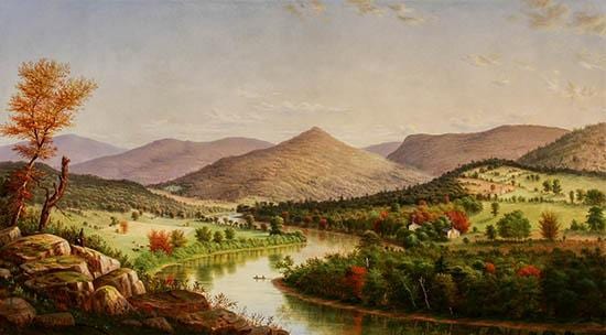 William Coventry Wall comparable auction result: william coventry wall american 1810 1886 view of the allegheny near pittsburgh oil on canvas 23 x 46 inches