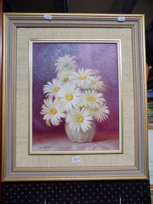 Clive Wilbow comparable auction result: clive wilbow 1908 1976 daisies 37 x 29cm
