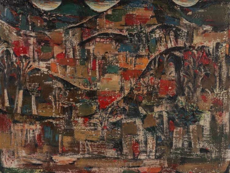 Renato Cristiano comparable auction result: renato cristiano b 1926 oil on panel