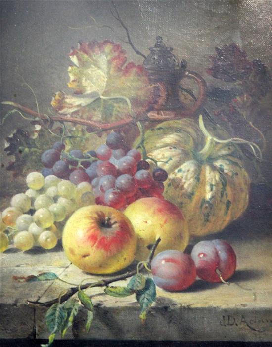 Joseph Denovan (1842) Adam comparable auction result: joseph denovan adam 1842 1896 still lifes of fruit 9 75 x 7 5in
