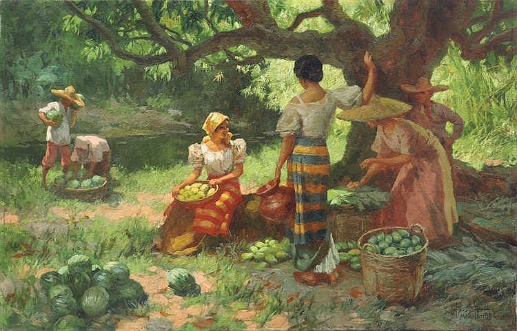 Fernando Amorsolo (1892-1972) Under the Mango Tree comparable sale
