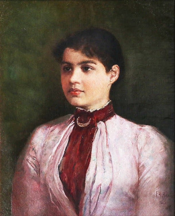 Felix Resurreccion Hidalgo (1855-1913) Portrait of Nelly Boustead comparable sale