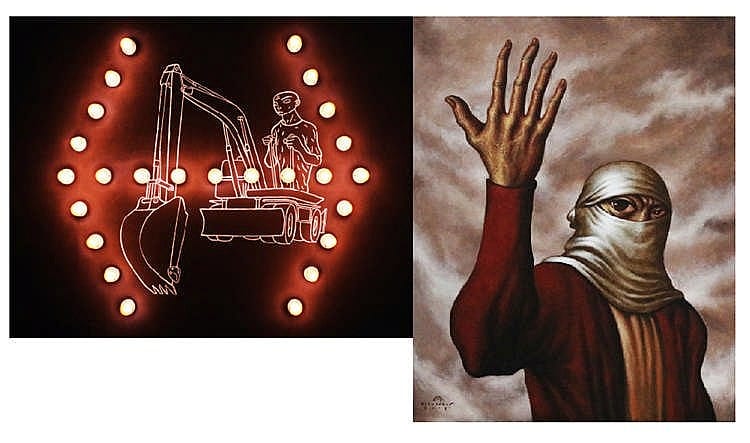 Elmer Borlongan (b.1967) Senyas (Diptych) comparable sale