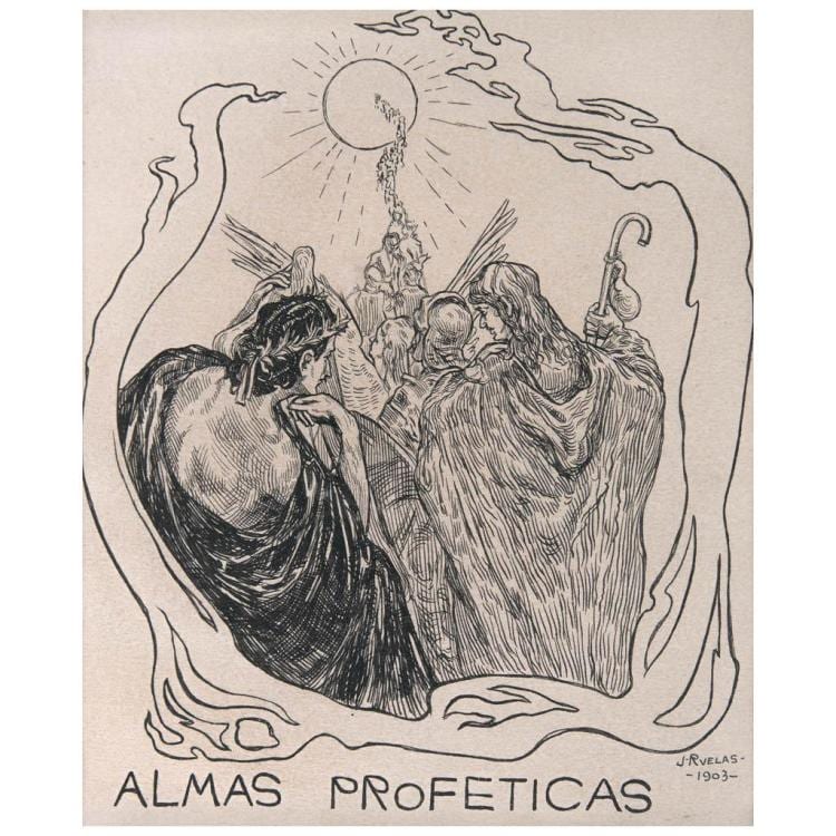 julio ruelas almas prof ticas signed and dated 1903 ink on paper 19 x 15 5 cm 7 4 x 6 1 inches with certificate · Morton Subastas · 2017-11-30 Julio Ruelas comparable auction result: julio ruelas almas prof ticas signed and dated 1903 ink on paper 19 x 15 5 cm 7 4 x 6 1 inches with certificate
