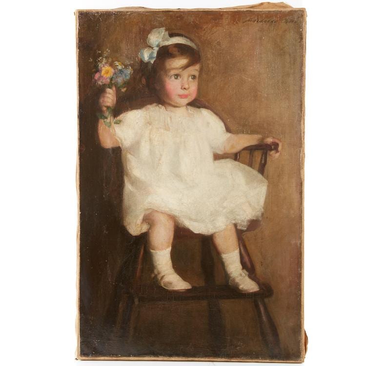 Adelaide Cole Chase comparable auction result: adelaide cole chase painting