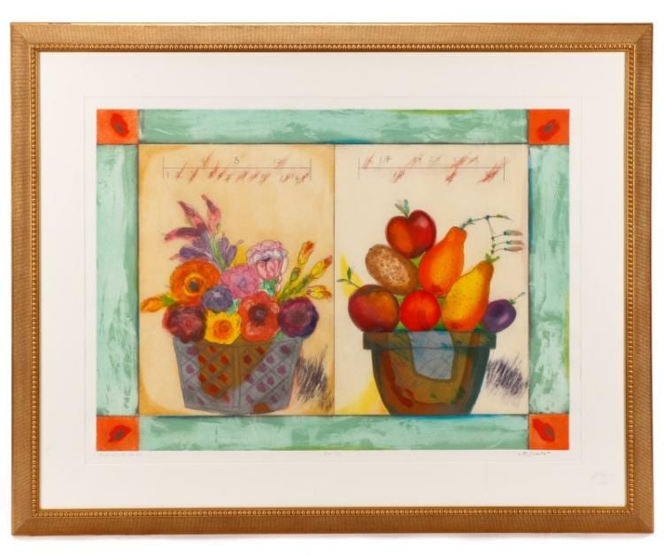 Large Lithograph "Pomme de Mare", Norman Laliberte sold by Ahlers & Ogletree Inc., lot 117 — auction record photograph