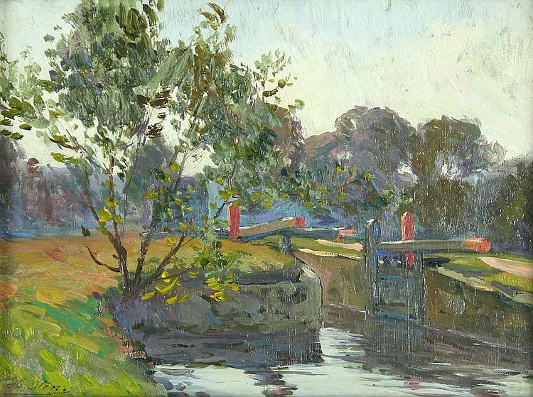 hans iten lock on the lagan belfast · Gormleys Art Auctions · 2017-11-28 Jean Iten comparable auction result: hans iten lock on the lagan belfast