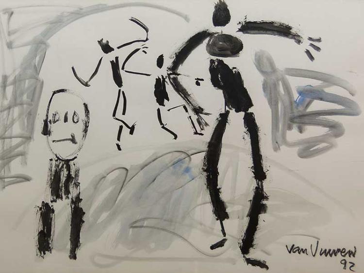 Andre van Vuuren comparable auction result: andre van vuuren sa born 1945 oil self portrait sketch signed dated 92 68 x 98