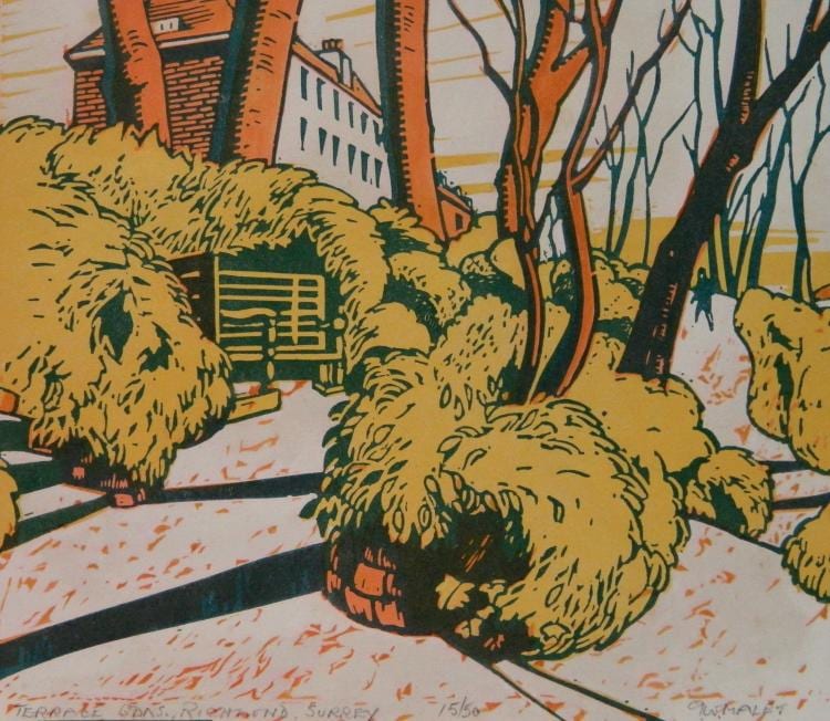 Guy Malet comparable auction result: guy malet linocut