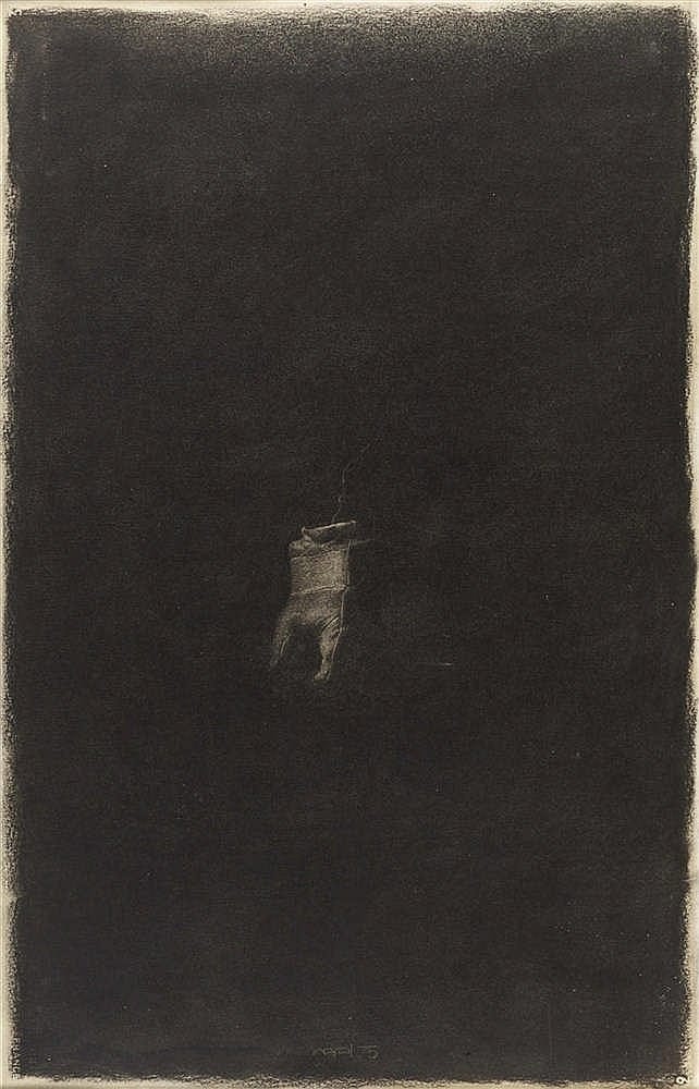 Philippe Garel comparable auction result: philippe garel ne en 1945 composition 1975 fusain et craie sur papier