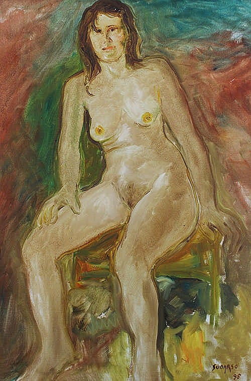 Sudarso (Purwokerto, C. Java, 1914 - Purwakarta , W. Java, 2006) Nude comparable sale