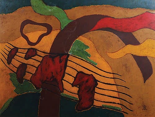 Nashar (Pariaman, W. Sumatra, 1928 - Jakarta, 1994) Abstract comparable sale