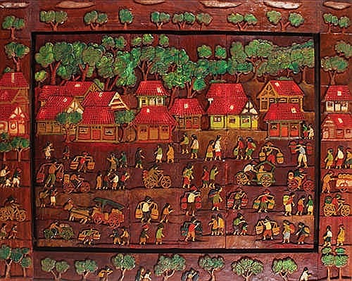 Amrus Natalsya (b. Medan, N. Sumatra, 1933) Ke Pasar Ramai-ramai comparable sale