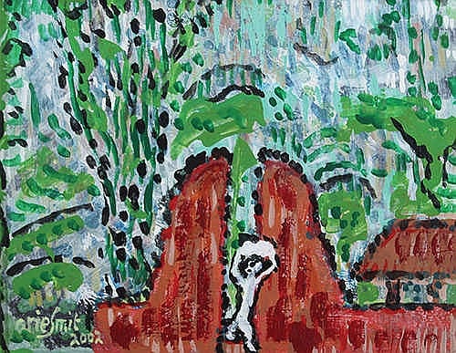 Arie Smit (Zaandam, The Netherlands, 1916 - Denpasar, Bali, 2016) Candi Bentar comparable sale