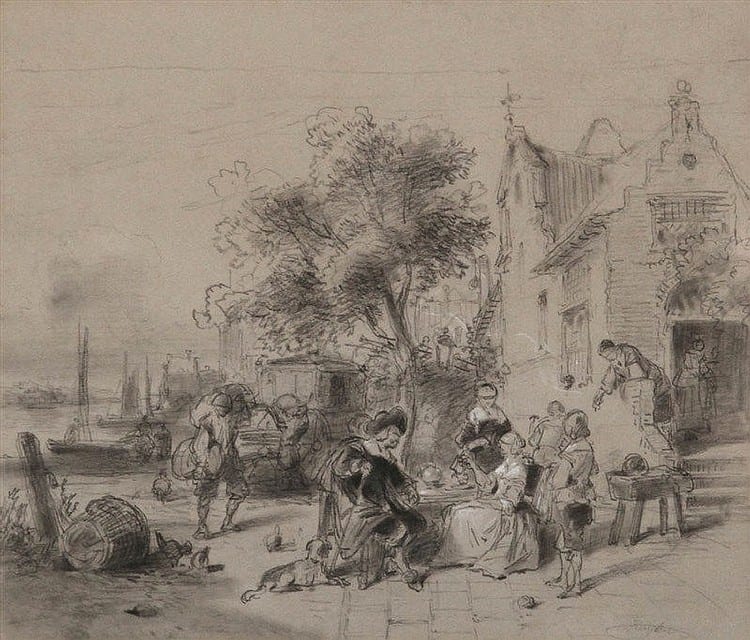 Jan Michiel Ruyten comparable auction result: jan michiel ruyten 1813 1881 toe te schrijven aan het bezoek
