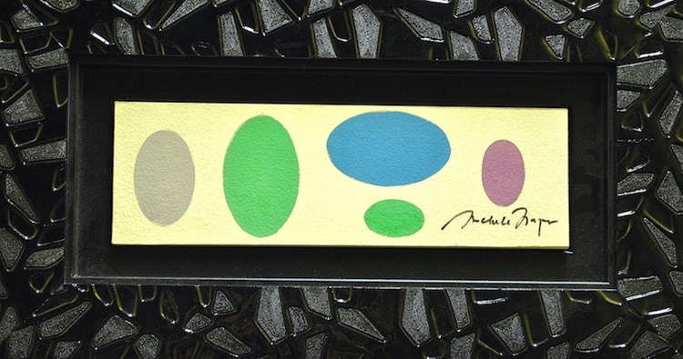 Michele Morgan comparable auction result: michele morgan simone roussel 1920 2016 composition gouache sign
