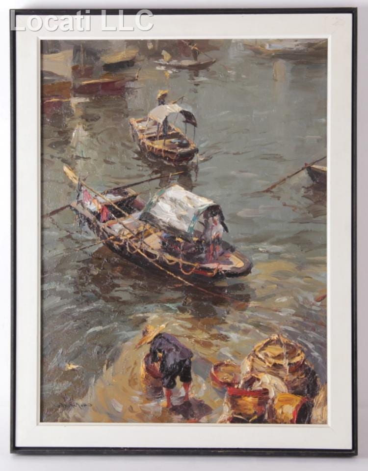 Ming Wai comparable auction result: ming wai chinese b 1938 oil on canvas