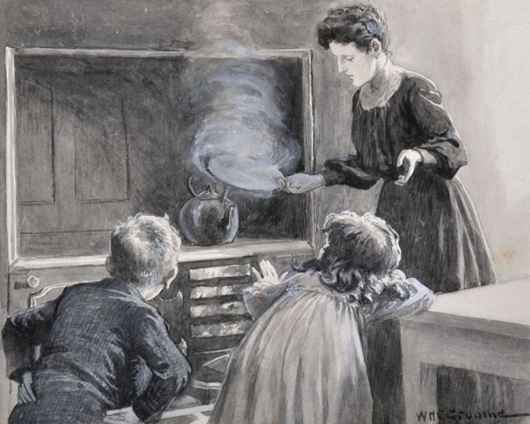 William Henry Charles Groome comparable auction result: william henry charles groome 1854 1913 british held it over the steam watercolour signed and inscribed in pencil unframed 7 x 9
