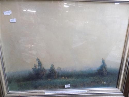 Alexander McClintock comparable auction result: alexander mcclintock 1869 1922 the sky watercolour 43 x 59cm unsigned possibly signed on verso
