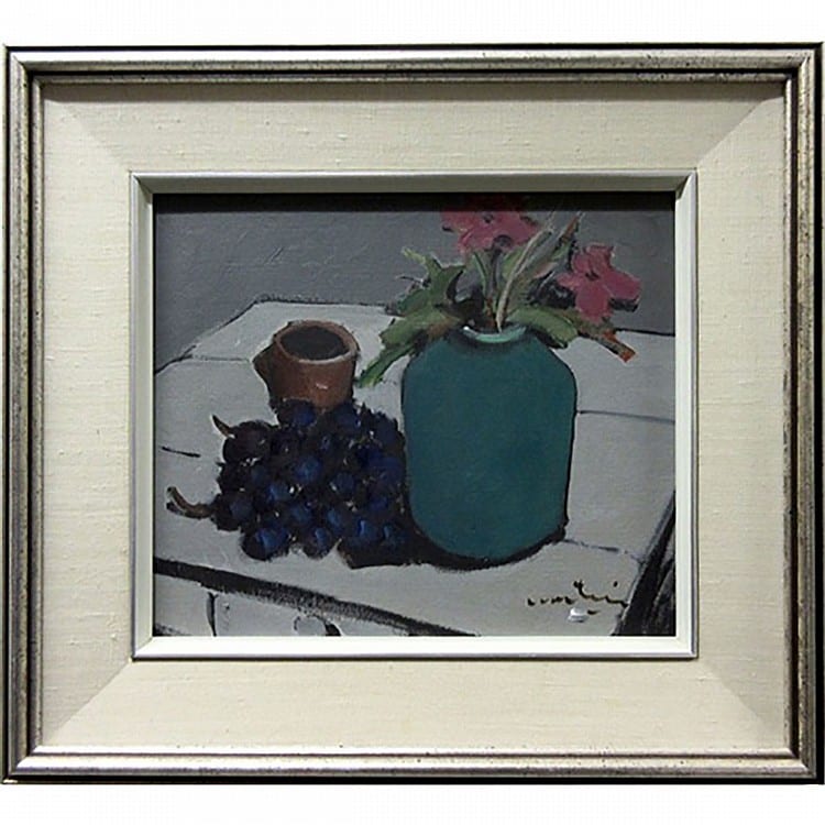 Roger Cantin comparable auction result: roger cantin canadian 1930 untitled still life on table oil on canvas board signed lower right signed verso 11 x 13 in 27 9 x 33 cm