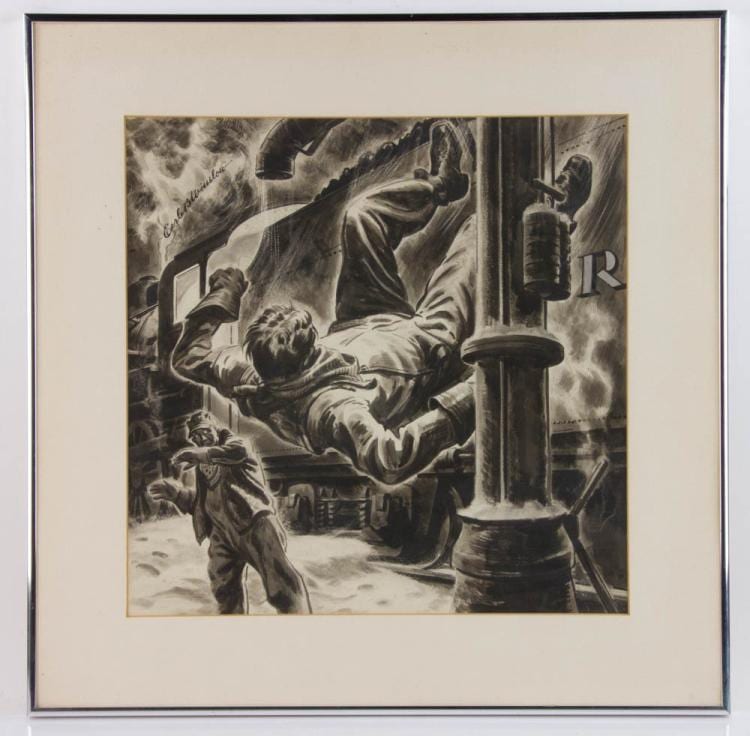 Earle B. Winslow comparable auction result: earle b winslow drawing no gift of gab