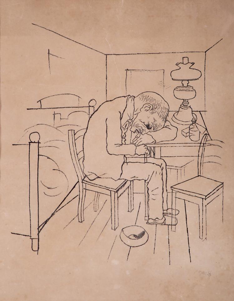 George Grosz 1893 - 1959 sold by Tiroche Auction House, lot 788 — auction record photograph