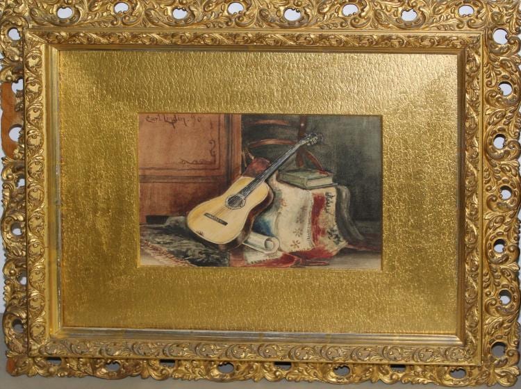 Carl Lindin comparable auction result: carl lindin am 1869 1942 guitar