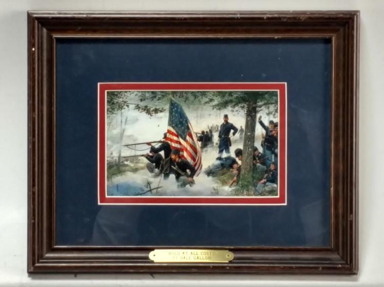 Dale Gallon comparable auction result: dale gallon hold at all costs print