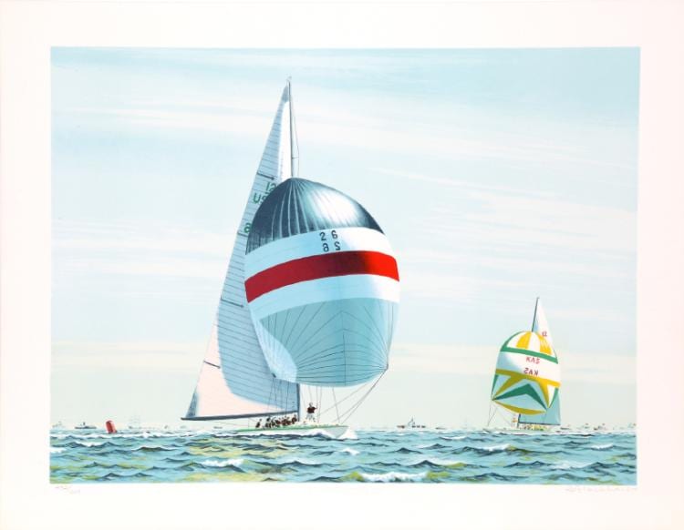 david lockhart america s cup lithograph · RoGallery · 2018-01-24 David Lockhart comparable auction result: david lockhart america s cup lithograph