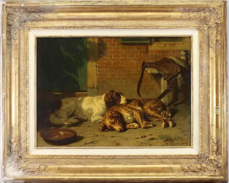 Conradyn Cunaeus comparable auction result: conradyn cunaeus 1828 1895 spaniels