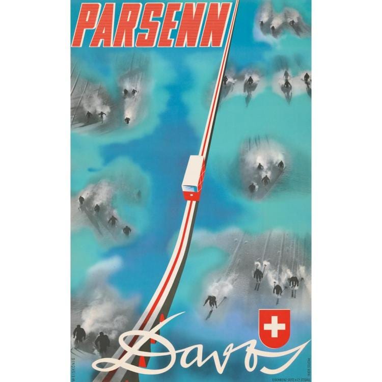 Werner Weiskönig comparable auction result: werner weisk nig 1907 1982 davos 102cm x 64cm 40in x 25in