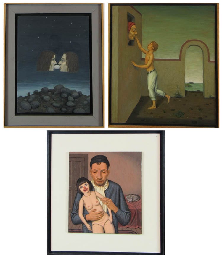 Paul Green comparable auction result: paul green oregon born 1960 three acrylics two