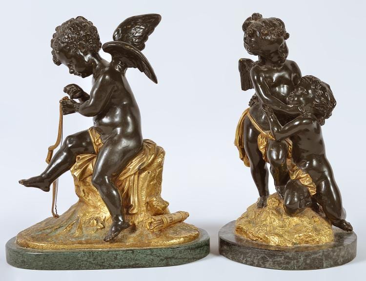 Charles Gabriel Lemire comparable auction result: 2 french bronze statues by charles gabriel lemire