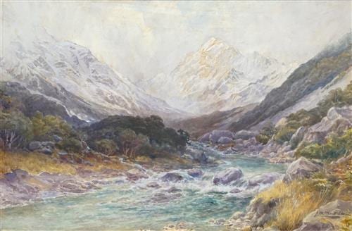 John McIntosh Madden comparable auction result: john mcintosh madden 1856 1923 mount cook new zealand 34 x 55cm