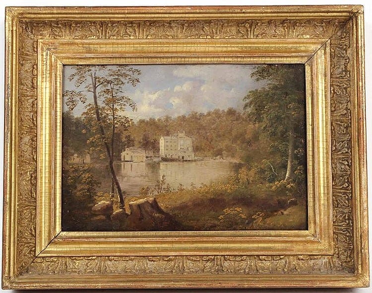 Thomas (1793) Doughty comparable auction result: oil on board gilpin s mill on the brandywine